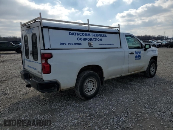 2020 Chevrolet Silverado 1500 Work Truck with VIN 3GCNWAEH8LG106494, listed as a Copart auction lot 45285445 with 94,317 mi miles and Salvage Title. Bid and sale history available at DreamBid. Image 3.