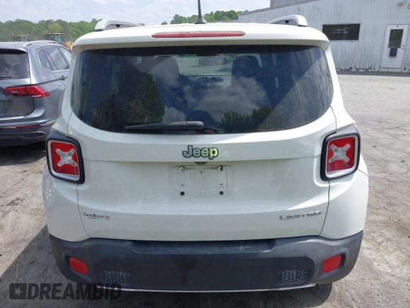 2016 Jeep Renegade Limited with VIN ZACCJADT7GPC85093, listed as a IAAI auction lot 42075841 with 108,882 mi miles and . Bid and sale history available at DreamBid. Image 16.