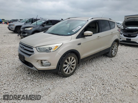2017 Ford Escape Titanium with VIN 1FMCU0J95HUD40629, listed as a Copart auction lot 54982545 with 206,891 mi miles and Clean Title. Bid and sale history available at DreamBid. Image 1.