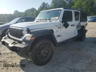2024 Jeep Wrangler Sport S with VIN 1C4PJXDN6RW297070, listed as a Copart auction lot 56965465 with 21,872 mi miles and Salvage title. Bid and sale history available at DreamBid. Image 1.