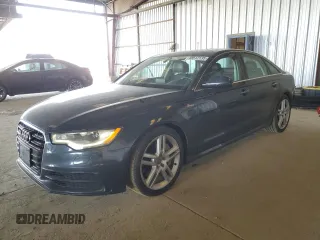 2015 Audi A6 3.0T Premium Plus with VIN WAUFGAFC6FN028732, listed as a Copart auction lot 48512135 with 96,632 mi miles and Salvage Title. Bid and sale history available at carsss.com. Image 1.