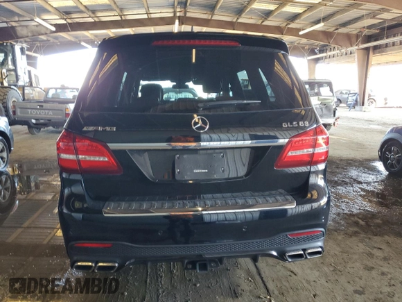 2017 Mercedes-Benz GLS 63 AMG with VIN 4JGDF7FE9HA742782, listed as a Copart auction lot 46303765 with 41,198 mi miles and Salvage title. Bid and sale history available at DreamBid. Image 6.