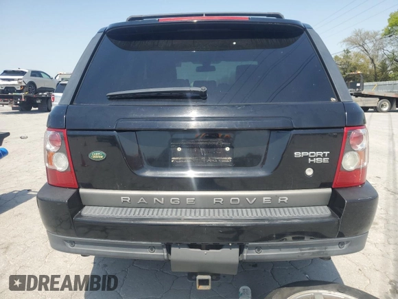2007 Land Rover Range Rover Sport HSE with VIN SALSF25487A983814, listed as a Copart auction lot 53073785 with 189,850 mi miles and Salvage Title. Bid and sale history available at DreamBid. Image 6.