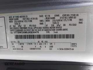 2018 Ford Transit with VIN 1FTBW3XM0JKB30478, listed as a IAAI auction lot 41560277 with 35,851 mi miles and . Bid and sale history available at DreamBid. Image 9.