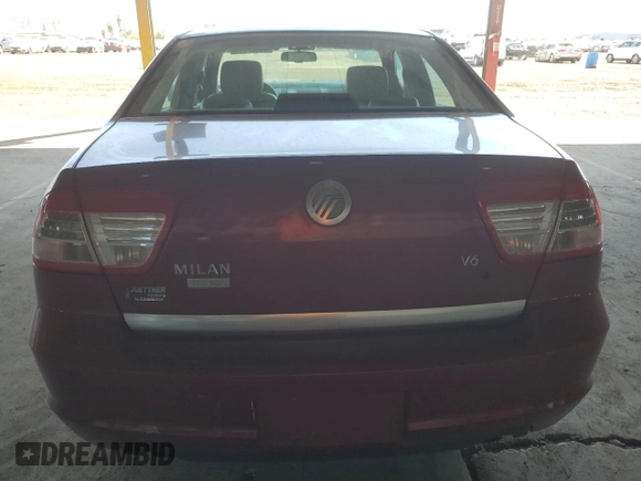 2006 Mercury Milan Premier with VIN 3MEHM08136R648508, listed as a Copart auction lot 70067994 with 112,202 mi miles and Salvage Title. Bid and sale history available at carsss.com. Image 6.