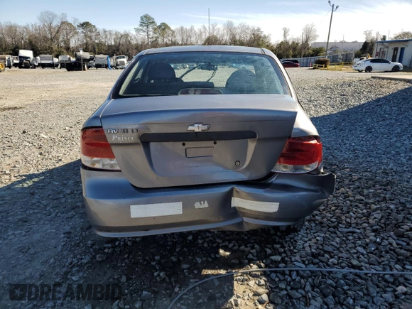 2006 Chevrolet Aveo LT z VIN KL1TG56616B622337, wystawiony jako Copart lot #41756105 z przebiegiem 243 187 mil mil oraz Szkoda całkowita • Salvage title. Historia ofert i sprzedaży dostępna na DreamBid. Obrazek 6.