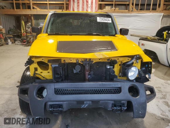 2006 Hummer H3 with VIN 5GTDN136568146180, listed as a Copart auction lot 72459434 with 203,936 mi miles and Salvage Title. Bid and sale history available at carsss.com. Image 5.
