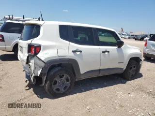 2019 Jeep Renegade Sport with VIN ZACNJBAB0KPJ73672, listed as a Copart auction lot 62553715 with 102,402 mi miles and Salvage title. Bid and sale history available at DreamBid. Image 3.