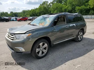 2012 Toyota Highlander Limited with VIN 5TDDK3EH1CS157047, listed as a Copart auction lot 59481645 with 140,223 mi miles and Salvage title. Bid and sale history available at DreamBid. Image 1.