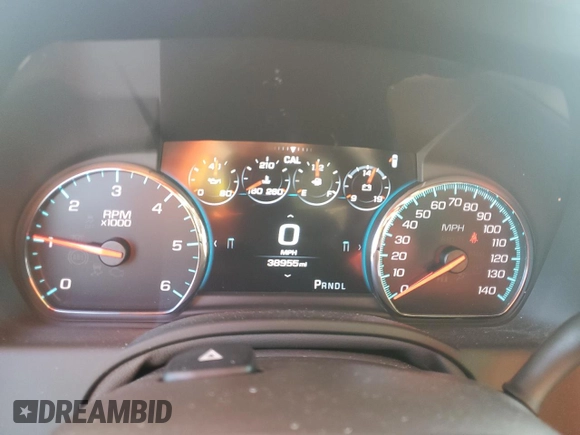 2019 GMC Yukon Denali with VIN 1GKS1CKJXKR220567, listed as a Copart auction lot 77388704 with 38,955 mi miles and Non Repairable. Bid and sale history available at carsss.com. Image 9.
