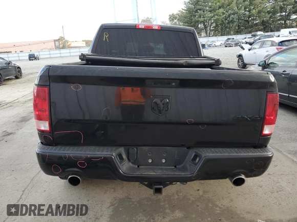 2018 Ram 1500 Express with VIN 3C6RR7KT1JG158655, listed as a Copart auction lot 55536745 with 86,281 mi miles and Salvage title. Bid and sale history available at DreamBid. Image 6.