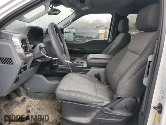 2023 Ford F-150 XL with VIN 1FTEX1CP1PKE97073, listed as a Copart auction lot 47849235 with 73,577 mi miles and Salvage title. Bid and sale history available at DreamBid. Image 7.