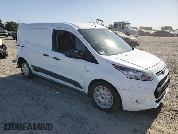 2014 Ford Transit Connect XLT with VIN NM0LE7F71E1140133, listed as a Copart auction lot 58371725 with 55,121 mi miles and Salvage title. Bid and sale history available at DreamBid. Image 4.