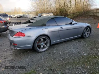 2004 BMW 6 Series 645Ci with VIN WBAEK734X4B321350, listed as a Copart auction lot 79209414 with 0 mi miles and Salvage Title. Bid and sale history available at carsss.com. Image 3.