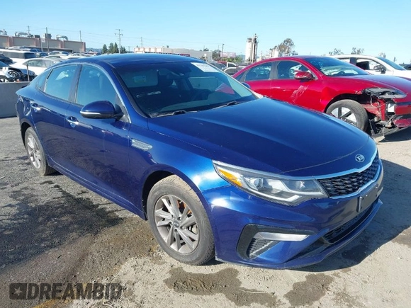 2019 Kia Optima LX with VIN 5XXGT4L35KG357596, listed as a IAAI auction lot 41785667 with 105,333 mi miles. Bid and sale history available at carsss.com. Image 1.
