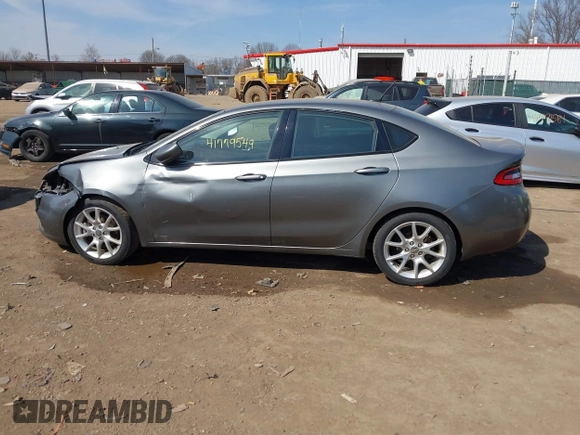 2013 Dodge Dart Rallye with VIN 1C3CDFBH7DD233397, listed as a IAAI auction lot 41779549 with 216,721 mi miles. Bid and sale history available at carsss.com. Image 15.