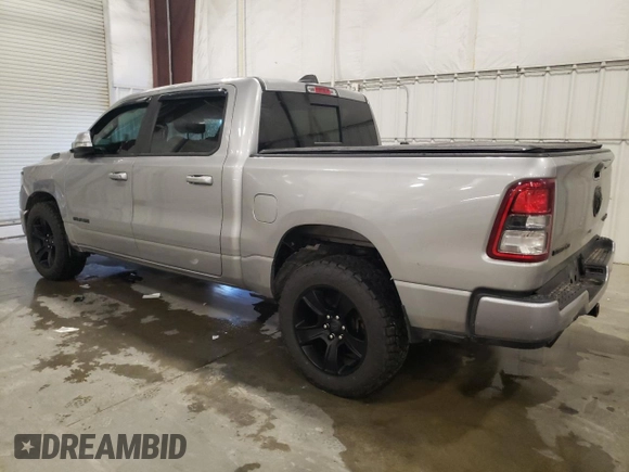 2020 Ram 1500 Big Horn with VIN 1C6SRFFTXLN159366, listed as a Copart auction lot 50233955 with 67,251 mi miles and Salvage Title. Bid and sale history available at carsss.com. Image 2.
