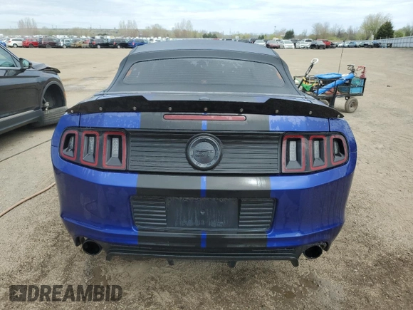 2014 Ford Mustang GT with VIN 1ZVBP8FF7E5208818, listed as a Copart auction lot 53796235 with 65,058 mi miles and Salvage title. Bid and sale history available at DreamBid. Image 6.