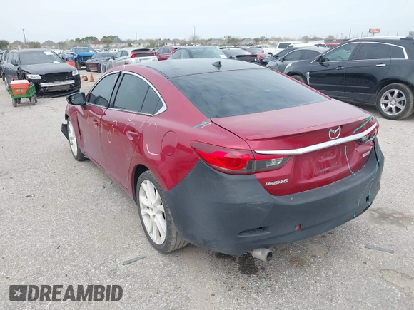 2014 Mazda 6 i Grand Touring with VIN JM1GJ1W57E1108539, listed as a IAAI auction lot 41749387 with Not Provided miles. Bid and sale history available at carsss.com. Image 3.