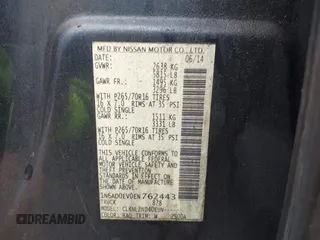 2014 Nissan Frontier SV z VIN 1N6AD0EV0EN762443, wystawiony jako IAAI lot #41956126 z przebiegiem 59 656 mil mil oraz . Historia ofert i sprzedaży dostępna na DreamBid. Obrazek 9.