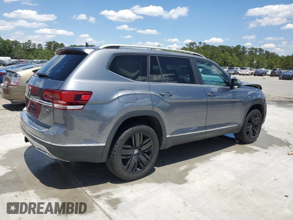2019 Volkswagen Atlas SEL with VIN 1V2MR2CAXKC569168, listed as a Copart auction lot 55638455 with 86,582 mi miles and Salvage title. Bid and sale history available at DreamBid. Image 3.