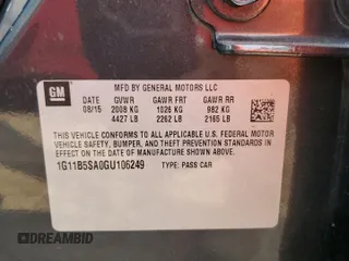 2016 Chevrolet Malibu Limited LS with VIN 1G11B5SA0GU106249, listed as a Copart auction lot 70775624 with 137,277 mi miles and Salvage Title. Bid and sale history available at carsss.com. Image 12.
