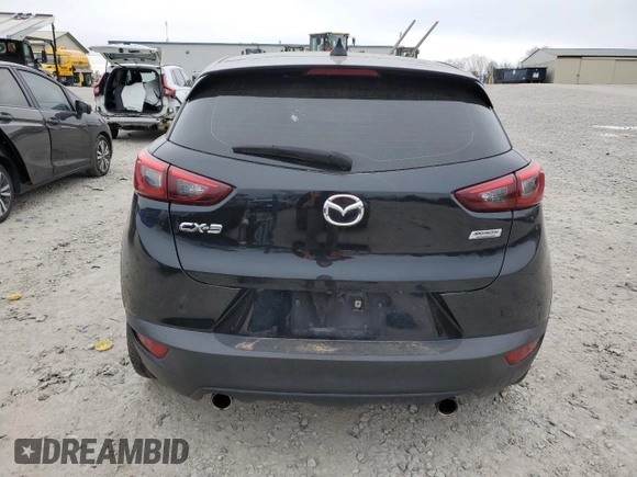 2017 Mazda CX-3 Sport with VIN JM1DKDB74H0164750, listed as a Copart auction lot 41826755 with 141,122 mi miles and Salvage Title. Bid and sale history available at carsss.com. Image 6.