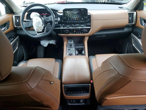 2023 Nissan Pathfinder Platinum with VIN 5N1DR3DK6PC228996, listed as a Copart auction lot 63266985 with 24,356 mi miles and Salvage title. Bid and sale history available at DreamBid. Image 8.