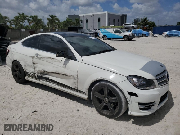 2014 Mercedes-Benz C 250 with VIN WDDGJ4HB5EG197566, listed as a Copart auction lot 53787975 with 124,003 mi miles and Salvage Title. Bid and sale history available at DreamBid. Image 4.