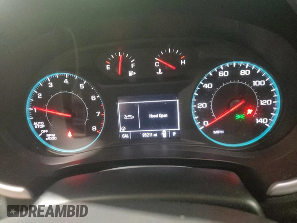 2020 Chevrolet Malibu RS with VIN 1G1ZG5ST4LF153871, listed as a Copart auction lot 52686515 with 95,211 mi miles and Non Repairable. Bid and sale history available at DreamBid. Image 9.