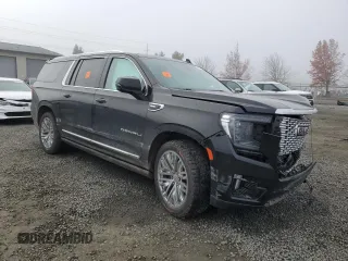 2021 GMC Yukon XL Denali with VIN 1GKS2JKL7MR175481, listed as a Copart auction lot 83849774 with 0 mi miles and Salvage Title. Bid and sale history available at carsss.com. Image 4.