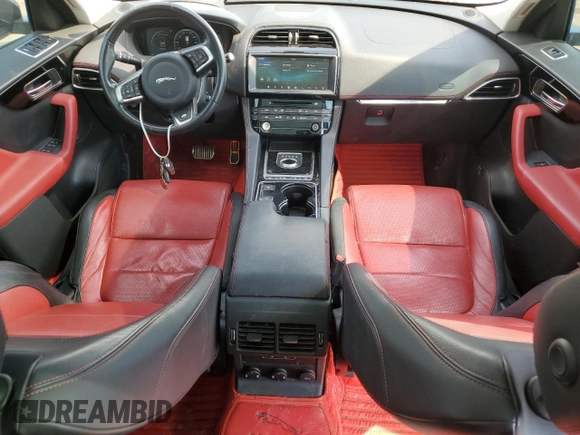 2017 Jaguar F-Pace 20d R-Sport with VIN SADCL2BN2HA885563, listed as a Copart auction lot 71300134 with 168,056 mi miles and Clean Title. Bid and sale history available at DreamBid. Image 8.