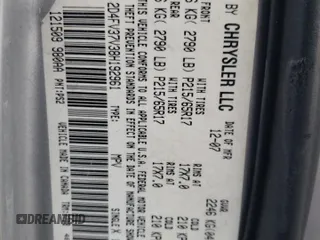 2008 Dodge Magnum SXT z VIN 2D4FV37V38H192961, wystawiony jako Copart lot #43663864 z przebiegiem 152 988 mil mil oraz Szkoda całkowita • Salvage title. Historia ofert i sprzedaży dostępna na DreamBid. Obrazek 13.