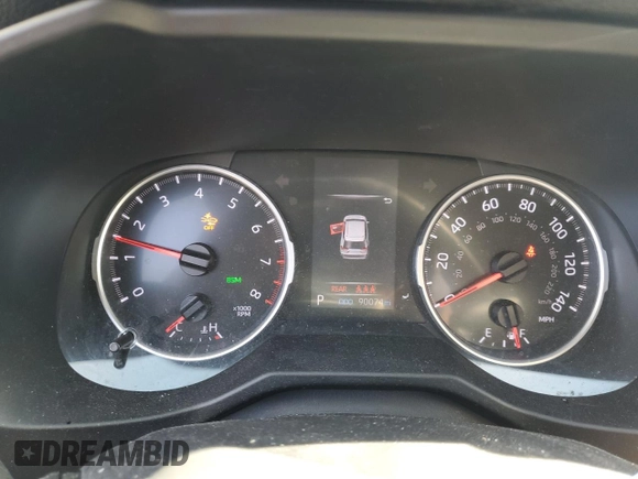 2020 Toyota RAV4 XLE z VIN 2T3P1RFV7LC097508, wystawiony jako Copart lot #56214145 z przebiegiem 90 074 mil mil oraz Szkoda całkowita • Salvage title. Historia ofert i sprzedaży dostępna na DreamBid. Obrazek 9.