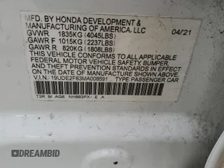 2021 Acura ILX w/Premium/A-SPEC Package with VIN 19UDE2F83MA008591, listed as a Copart auction lot 49028615 with 41,806 mi miles and Salvage Title. Bid and sale history available at carsss.com. Image 12.