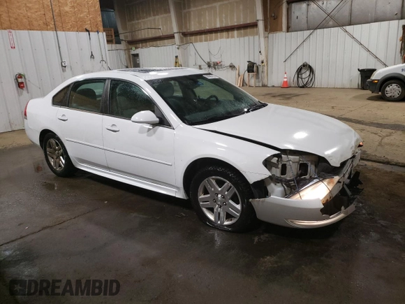 2014 Chevrolet Impala LT with VIN 2G1WB5E37E1100847, listed as a Copart auction lot 58580765 with 104,949 mi miles and Salvage title. Bid and sale history available at DreamBid. Image 4.