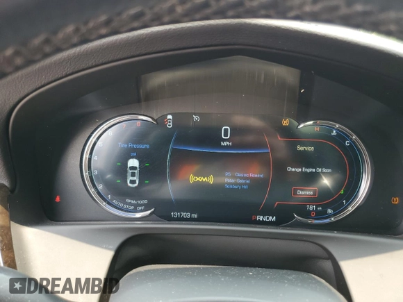 2017 Cadillac CT6 Premium Luxury AWD with VIN 1G6KF5RS4HU140696, listed as a Copart auction lot 59278895 with 131,703 mi miles and Salvage title. Bid and sale history available at DreamBid. Image 9.