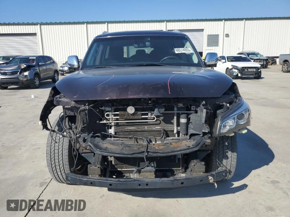 2015 Infiniti QX80 with VIN JN8AZ2ND4F9770423, listed as a Copart auction lot 48514955 with 88,688 mi miles and Salvage title. Bid and sale history available at DreamBid. Image 5.