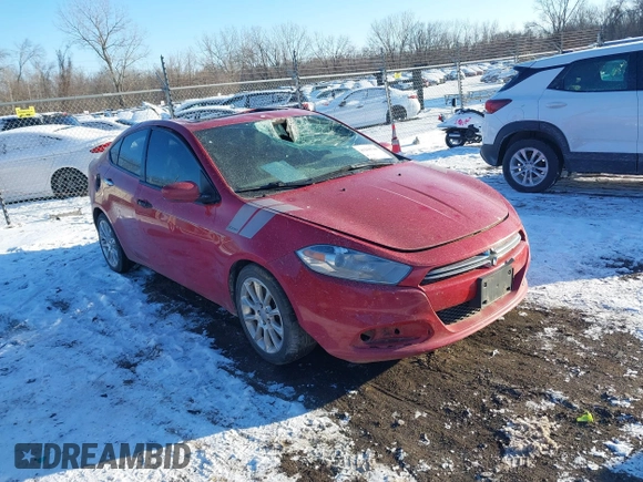 2013 Dodge Dart Limited with VIN 1C3CDFCAXDD715136, listed as a IAAI auction lot 41250744 with 158,431 mi miles. Bid and sale history available at carsss.com. Image 1.