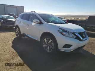 2018 Nissan Murano S with VIN 5N1AZ2MH7JN171396, listed as a Copart auction lot 42185265 with 39,602 mi miles and Salvage Title. Bid and sale history available at DreamBid. Image 4.
