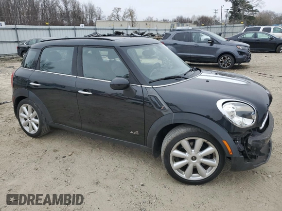 2011 MINI Countryman S with VIN WMWZC5C57BWL53271, listed as a Copart auction lot 48595315 with 107,716 mi miles and Clean Title. Bid and sale history available at DreamBid. Image 4.