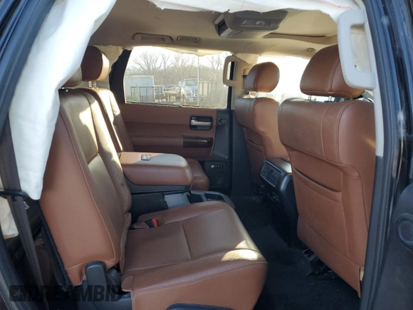2014 Toyota Sequoia Platinum with VIN 5TDDW5G19ES092354, listed as a Copart auction lot 81372774 with 0 mi miles and Salvage Title. Bid and sale history available at carsss.com. Image 12.