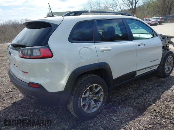 2022 Jeep Cherokee Trailhawk with VIN 1C4PJMBX0ND545659, listed as a IAAI auction lot 41985121 with 26,397 mi miles. Bid and sale history available at carsss.com. Image 4.