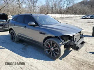 2019 Jaguar F-Pace S with VIN SADCM2FV9KA353502, listed as a Copart auction lot 46871175 with 89,000 mi miles and Salvage Title. Bid and sale history available at DreamBid. Image 4.