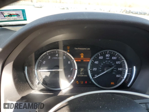 2016 Acura MDX w/Advance with VIN 5FRYD4H99GB017116, listed as a Copart auction lot 47207205 with 127,226 mi miles and Salvage Title. Bid and sale history available at carsss.com. Image 9.