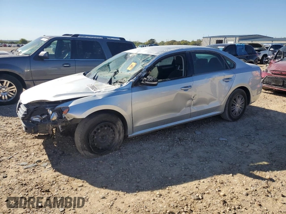 2014 Volkswagen Passat S with VIN 1VWAS7A31EC083800, listed as a Copart auction lot 81788824 with 0 mi miles and Salvage Title. Bid and sale history available at carsss.com. Image 1.