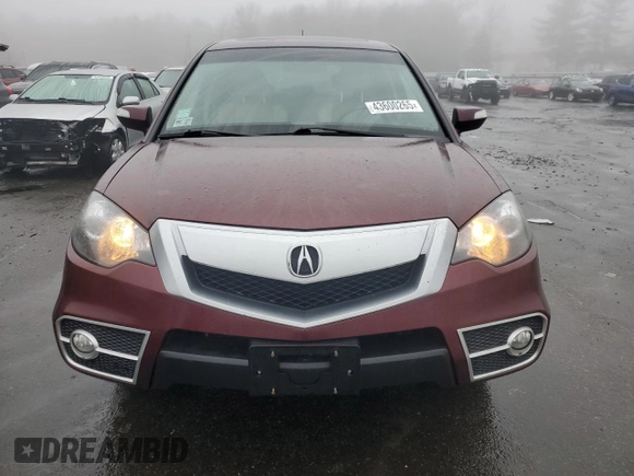 2011 Acura RDX with VIN 5J8TB1H29BA003609, listed as a Copart auction lot 43600265 with 134,600 mi miles and Salvage title. Bid and sale history available at DreamBid. Image 5.
