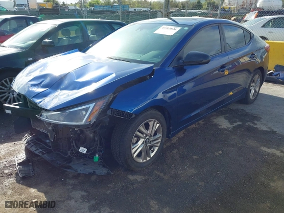 2019 Hyundai Elantra SEL with VIN 5NPD84LF3KH419838, listed as a IAAI auction lot 41915836 with 81,883 mi miles. Bid and sale history available at carsss.com. Image 2.