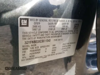 2012 Cadillac SRX Performance Collection z VIN 3GYFNBE3XCS611543, wystawiony jako Copart lot #56628975 z przebiegiem 61 825 mil mil oraz Szkoda całkowita • Salvage title. Historia ofert i sprzedaży dostępna na DreamBid. Obrazek 13.