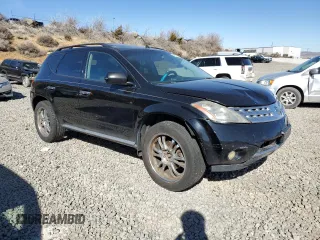 2007 Nissan Murano SL with VIN JN8AZ08W27W601442, listed as a Copart auction lot 47208515 with 186,720 mi miles and Salvage Title. Bid and sale history available at DreamBid. Image 4.